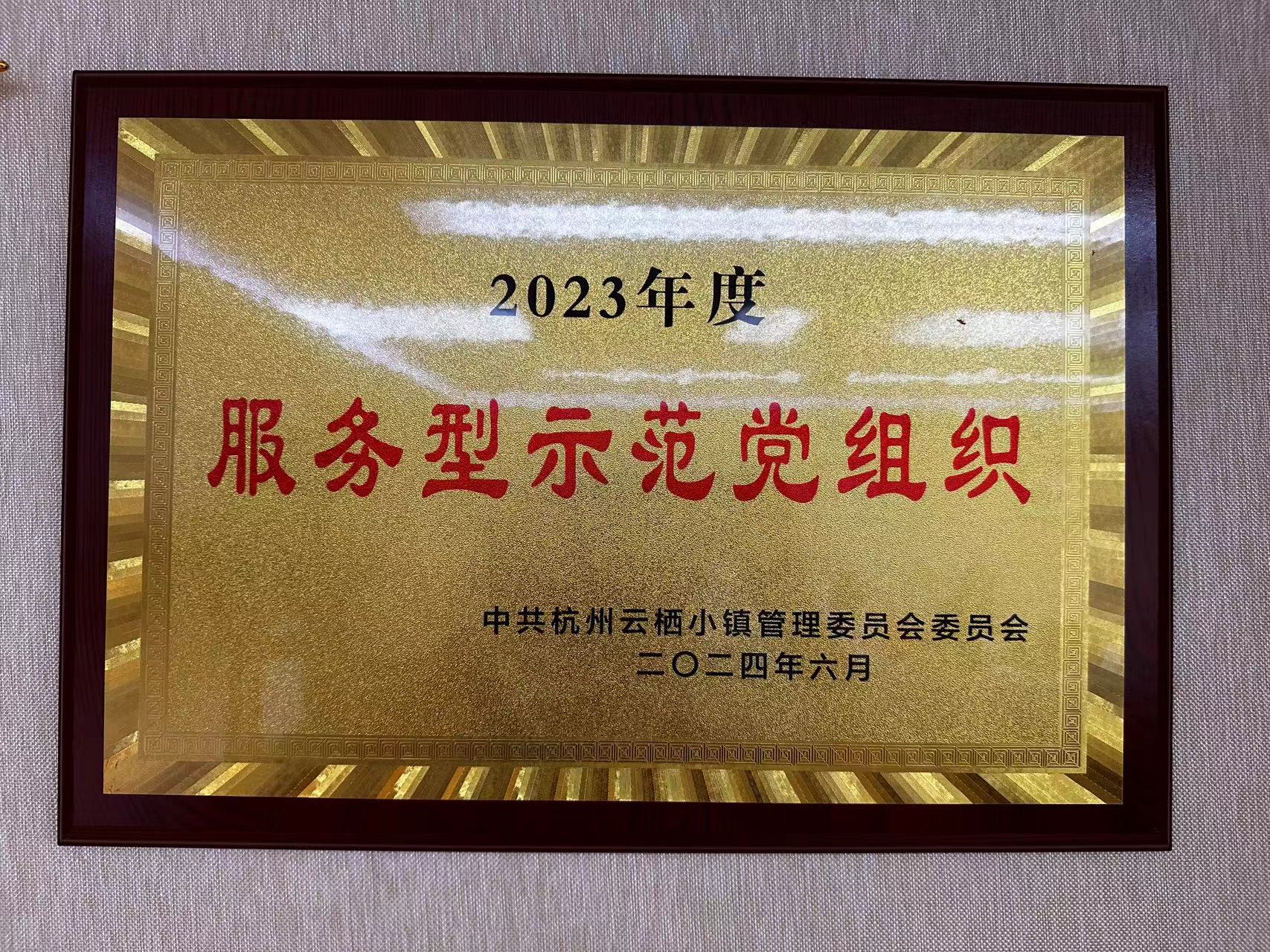 2023年度云棲小鎮“服務型示范黨組織”